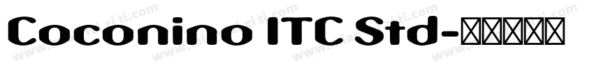 Coconino ITC Std字体转换
